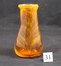 Vase #31 - Orange with Stripes 202//218